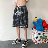 Men Jeans Shorts Men's Summer Loose Straight Shorts